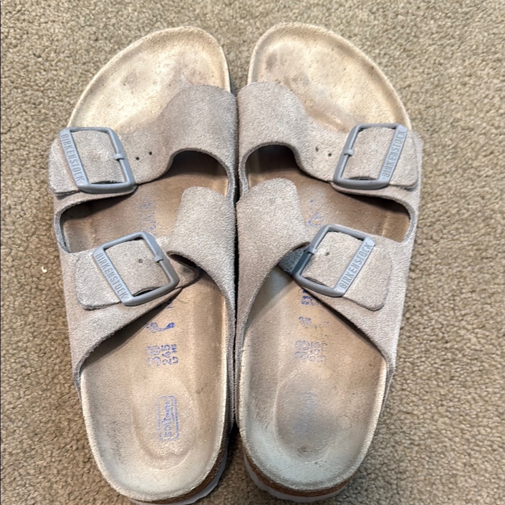 Birkenstock Stone Coin Suede Arizona Sandals